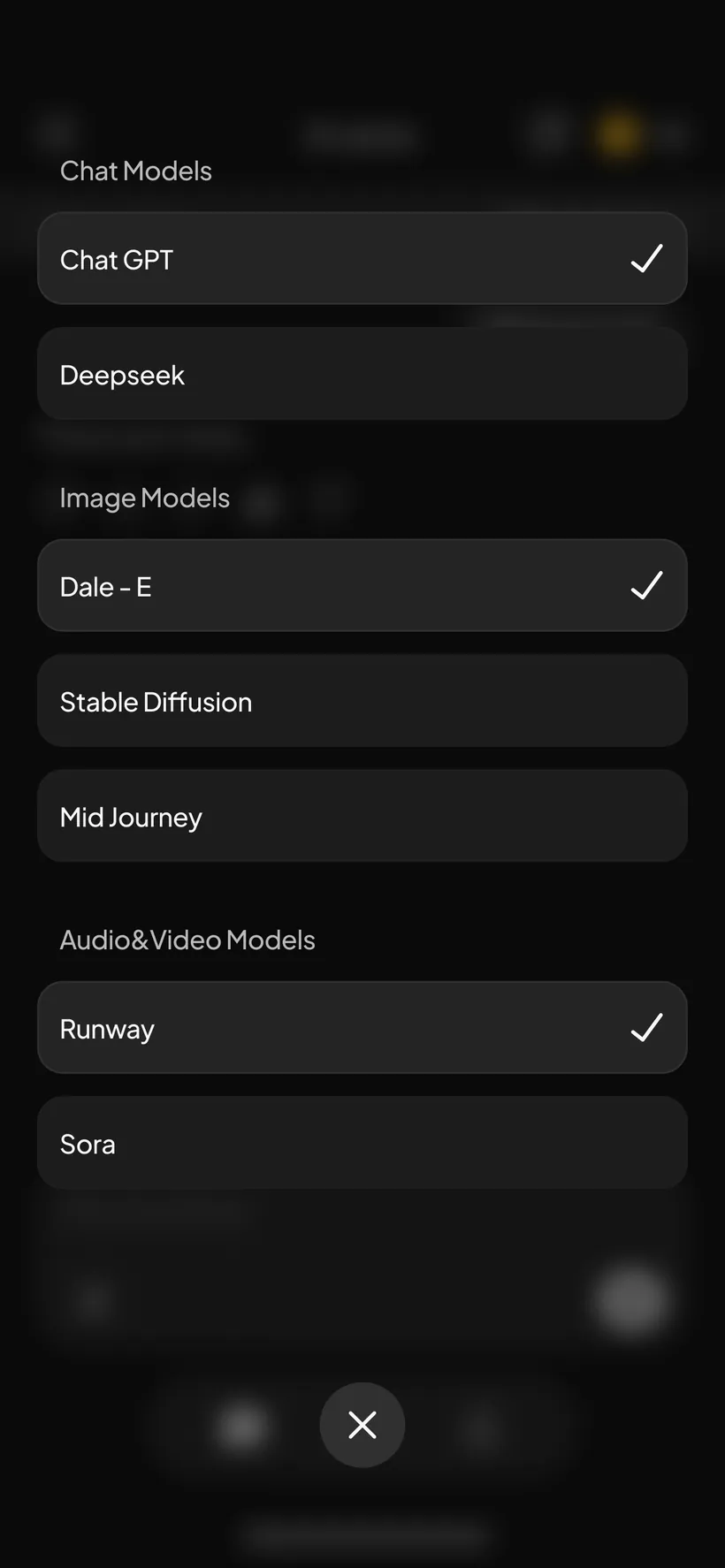 Choosing between chat models